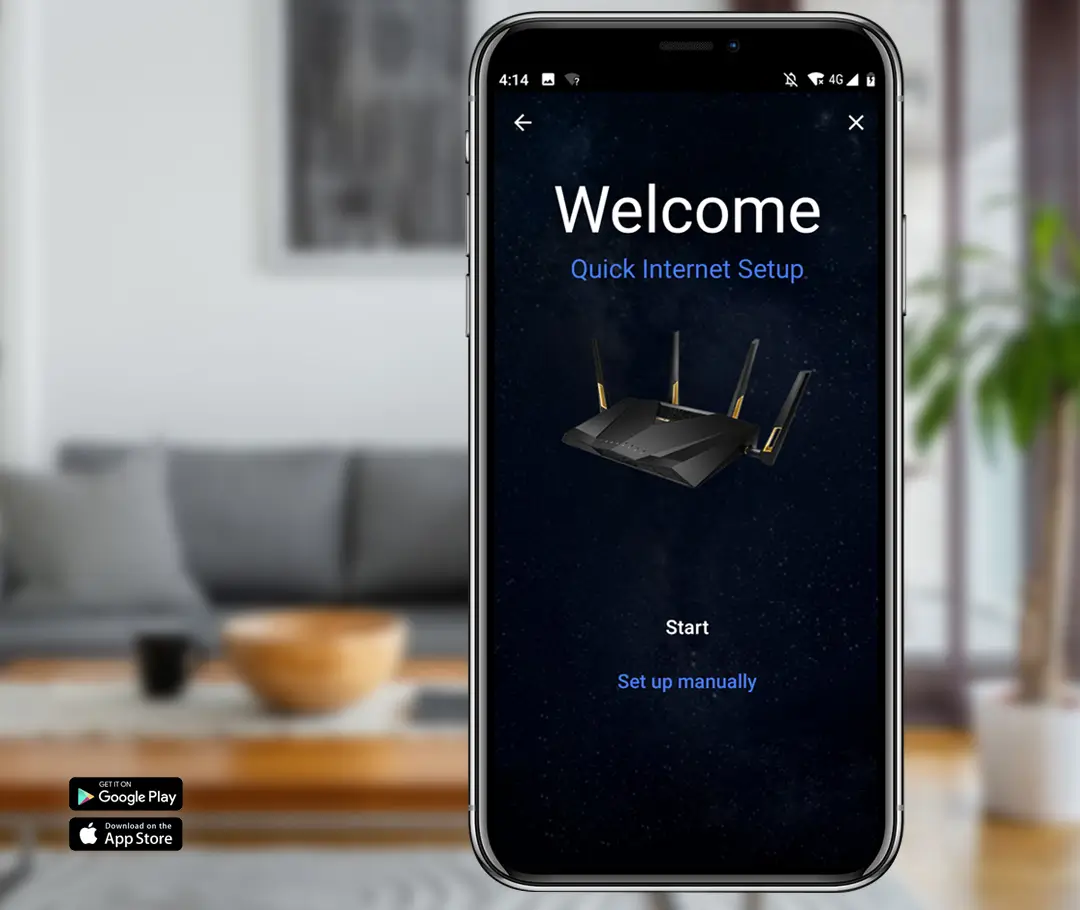 Setup The Asus Router Via Mobile App